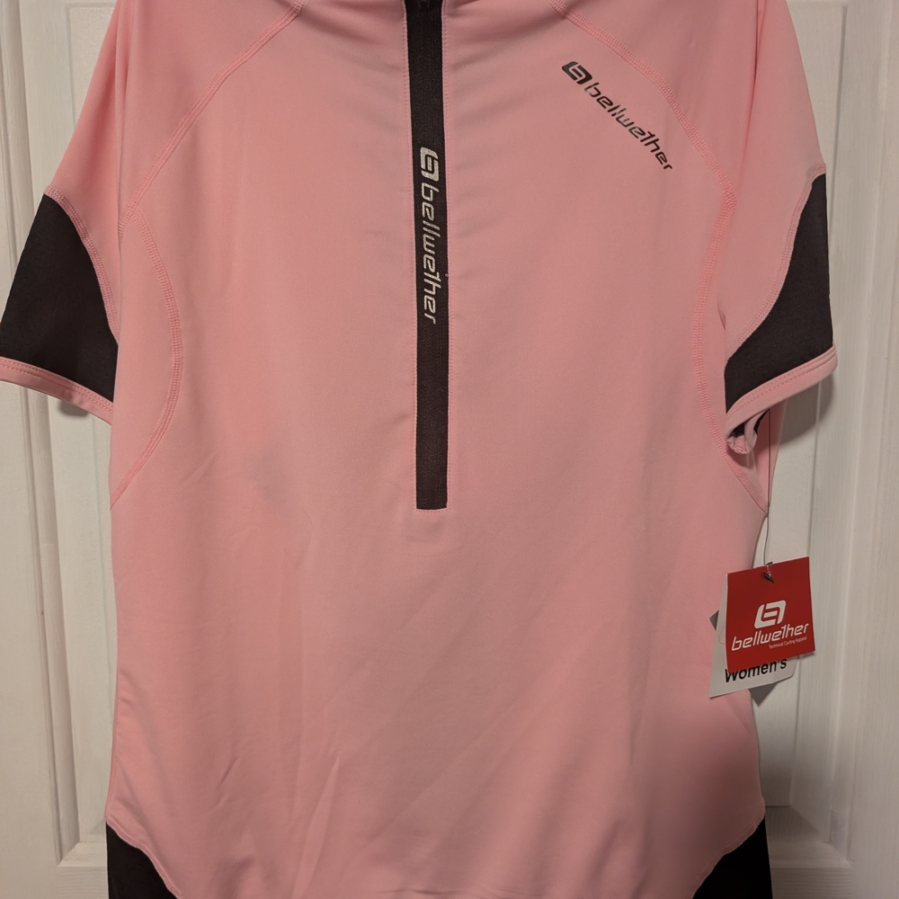 Bellwether Pink and Black Cycling Jersey Size XL